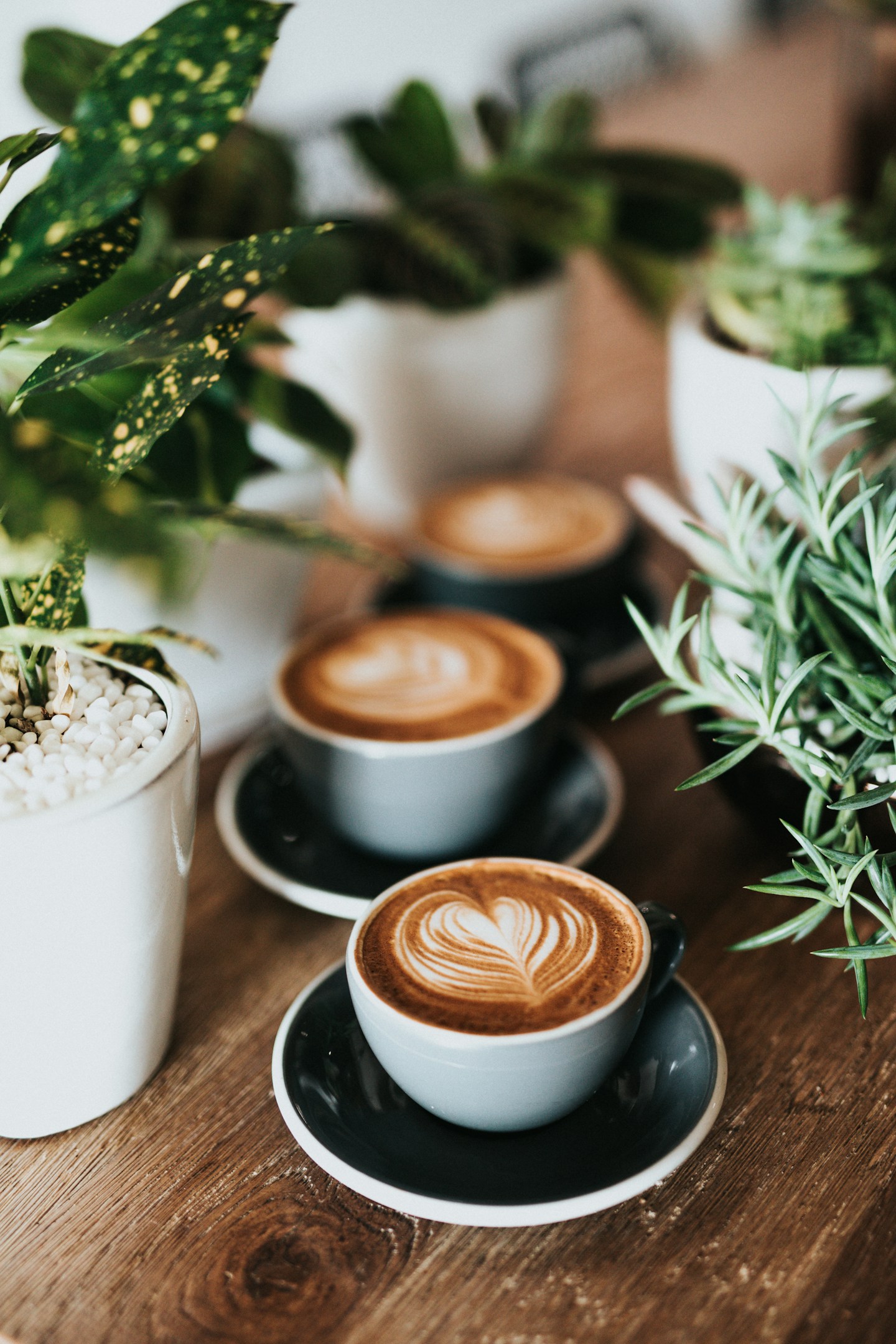 Chávena de café com desenho de leite na superfície